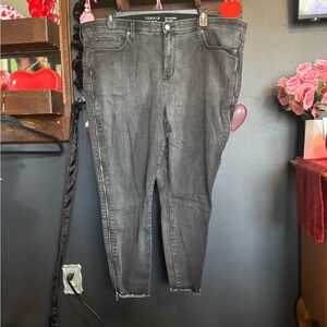 Torrid Women's washed black skinny jeans